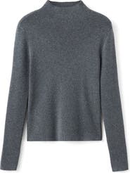 MANGO Fitted Mock Neck Sweater