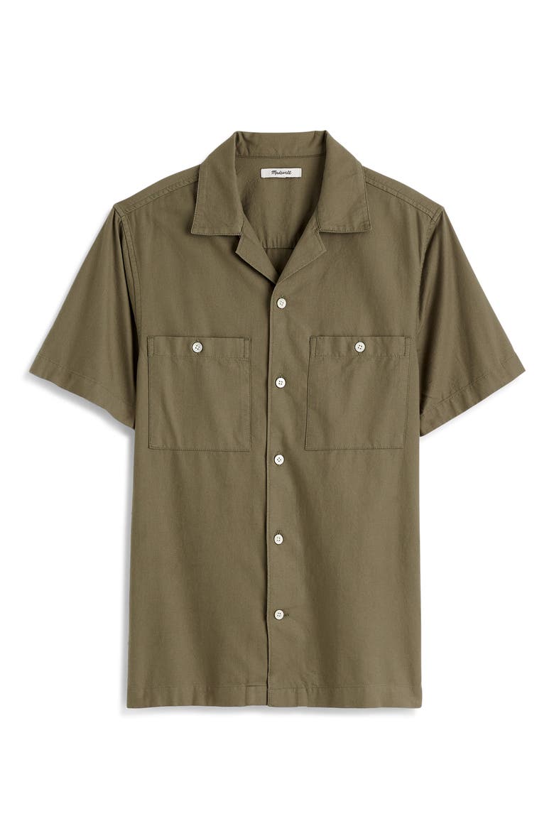 Twill Camp Shirt, Alternate, color, PRESSED SAGE