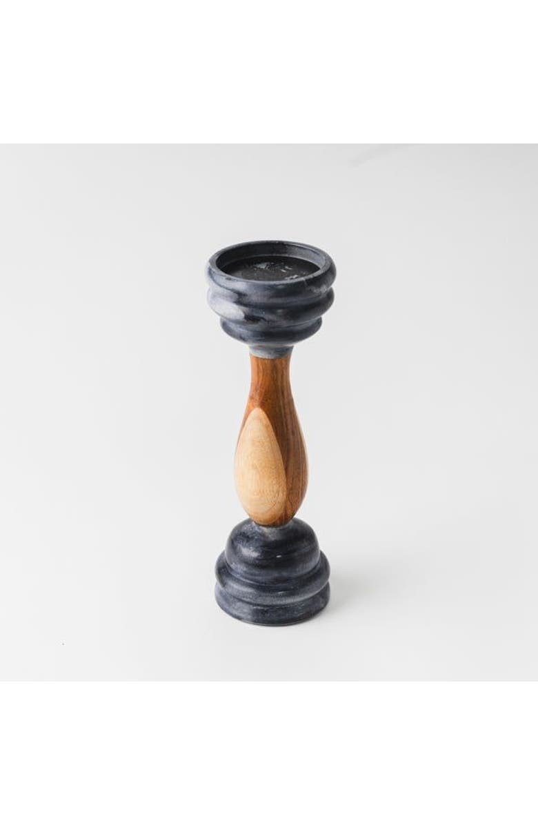 Mela Artisans Signature Pillar Candleholders, Main, color, Black