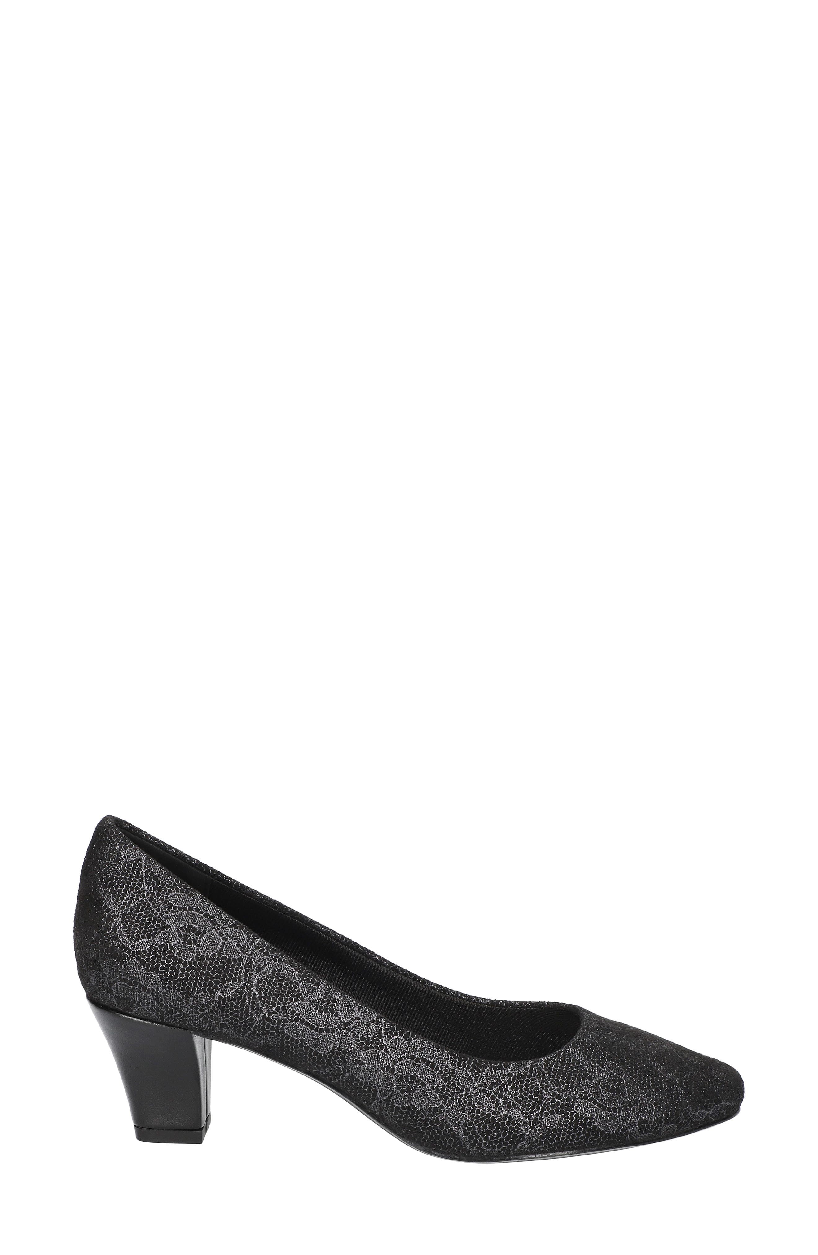 EASY STREET Ballari Pump, Alternate, color, Black Lace