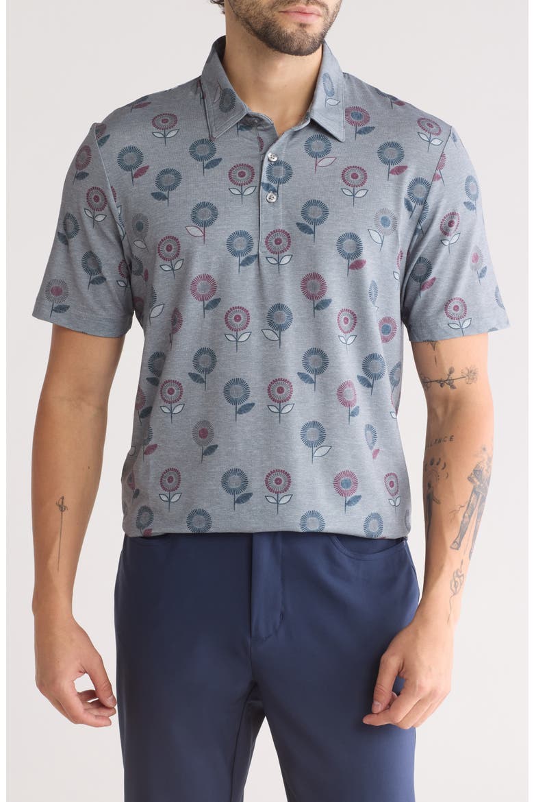 Preboarding Short Sleeve Polo, Main, color, HEATHER MEDIUM GREY