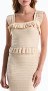 Laundry by Shelli Segal Ruffle Sweater Tank