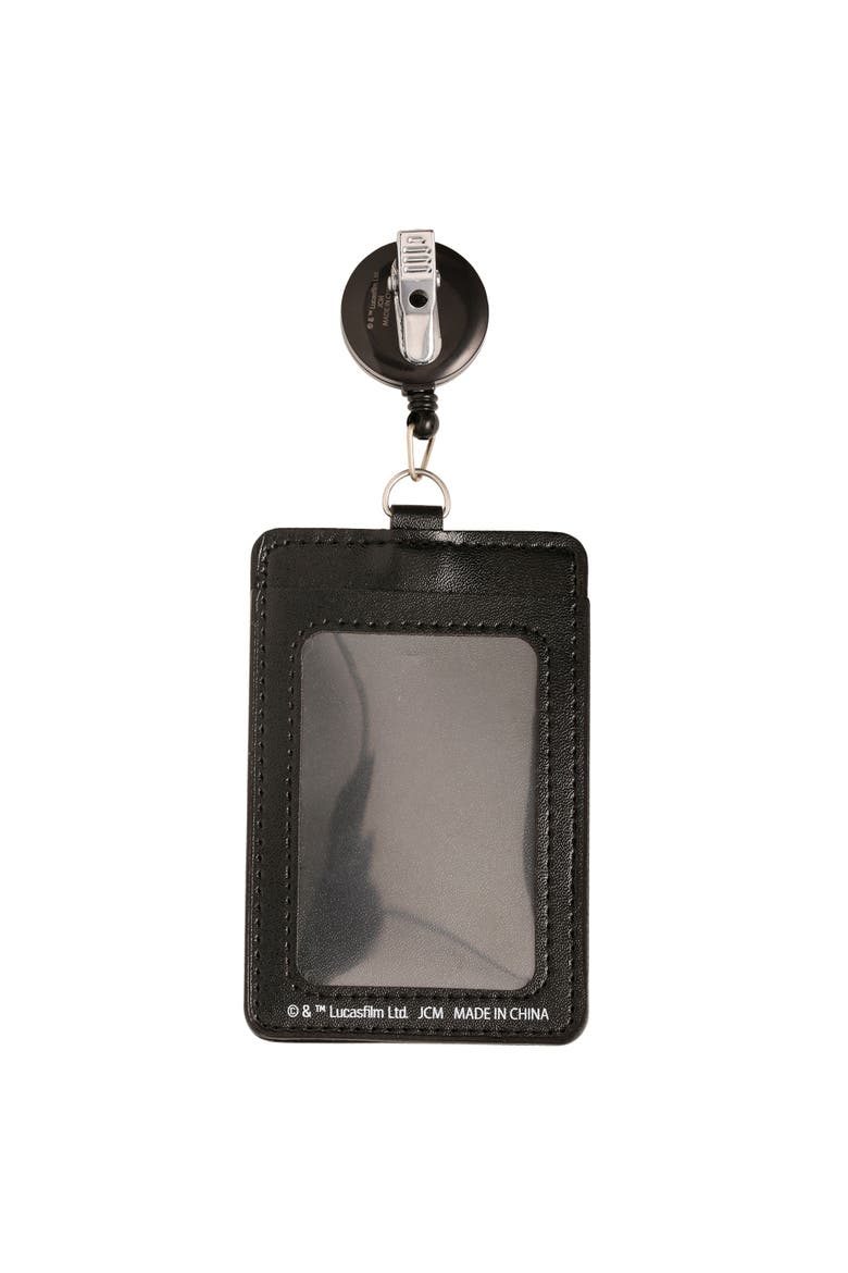 Grogu Cute Retractable Badge Reel Official License, Badge Clip, Alternate, color, Black