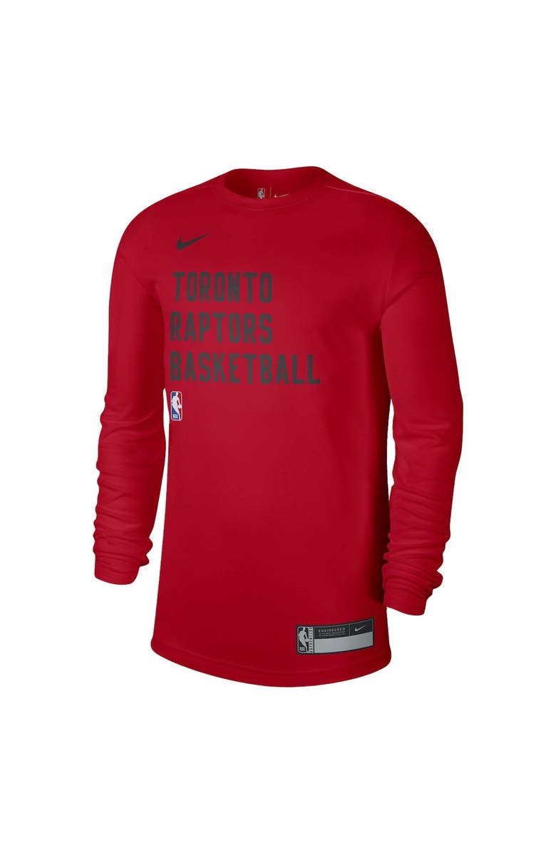 Nike Unisex Nike Red Toronto Raptors 2023/24 Legend On-Court Practice Long Sleeve T-Shirt, Alternate, color, Red