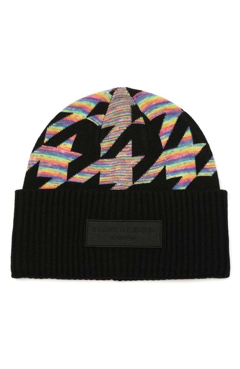 Kurt Geiger London Houndstooth Beanie | Nordstrom display picture 2