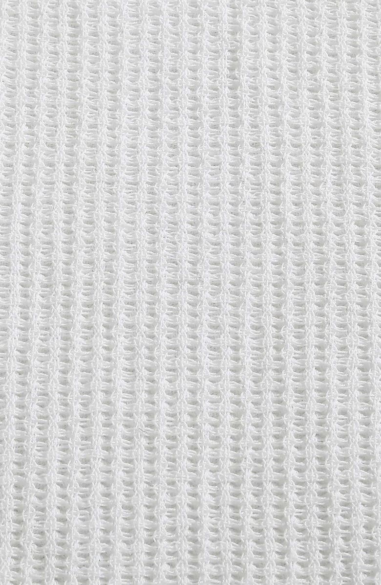 Calvin Klein Home Cotton Honeycomb Weave Blanket, Alternate, color, White