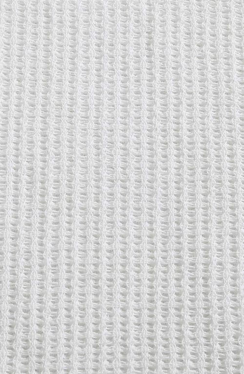 Calvin Klein Home Cotton Honeycomb Weave Blanket In White