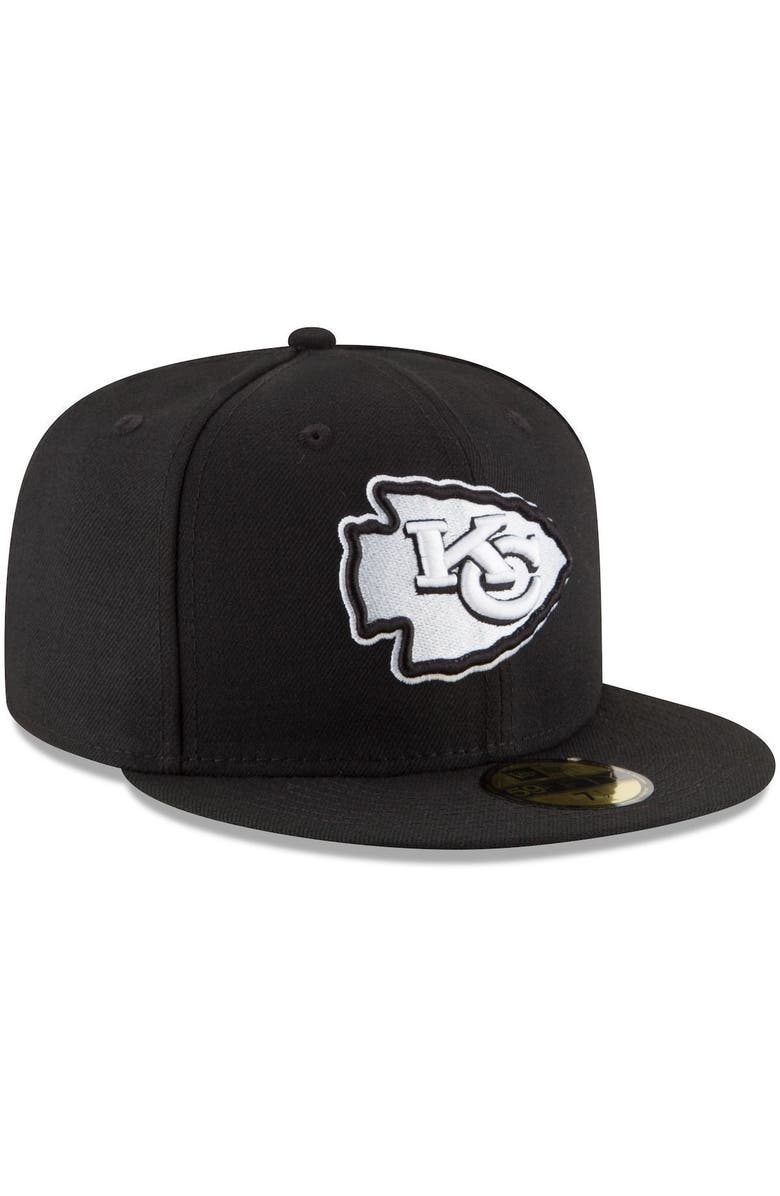New Era Men's New Era Black Kansas City Chiefs B-Dub 59FIFTY Fitted Hat, Alternate, color,