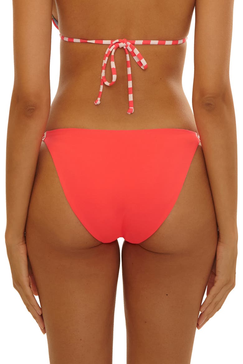 Miami Beach Side Tie Bikini Bottoms, Alternate, color, CORAL MULTI