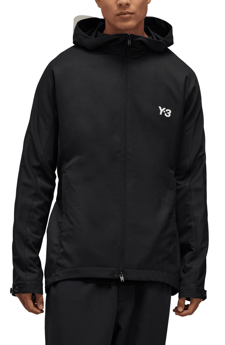 Y-3 Refined Hooded Jacket, Main, color, 