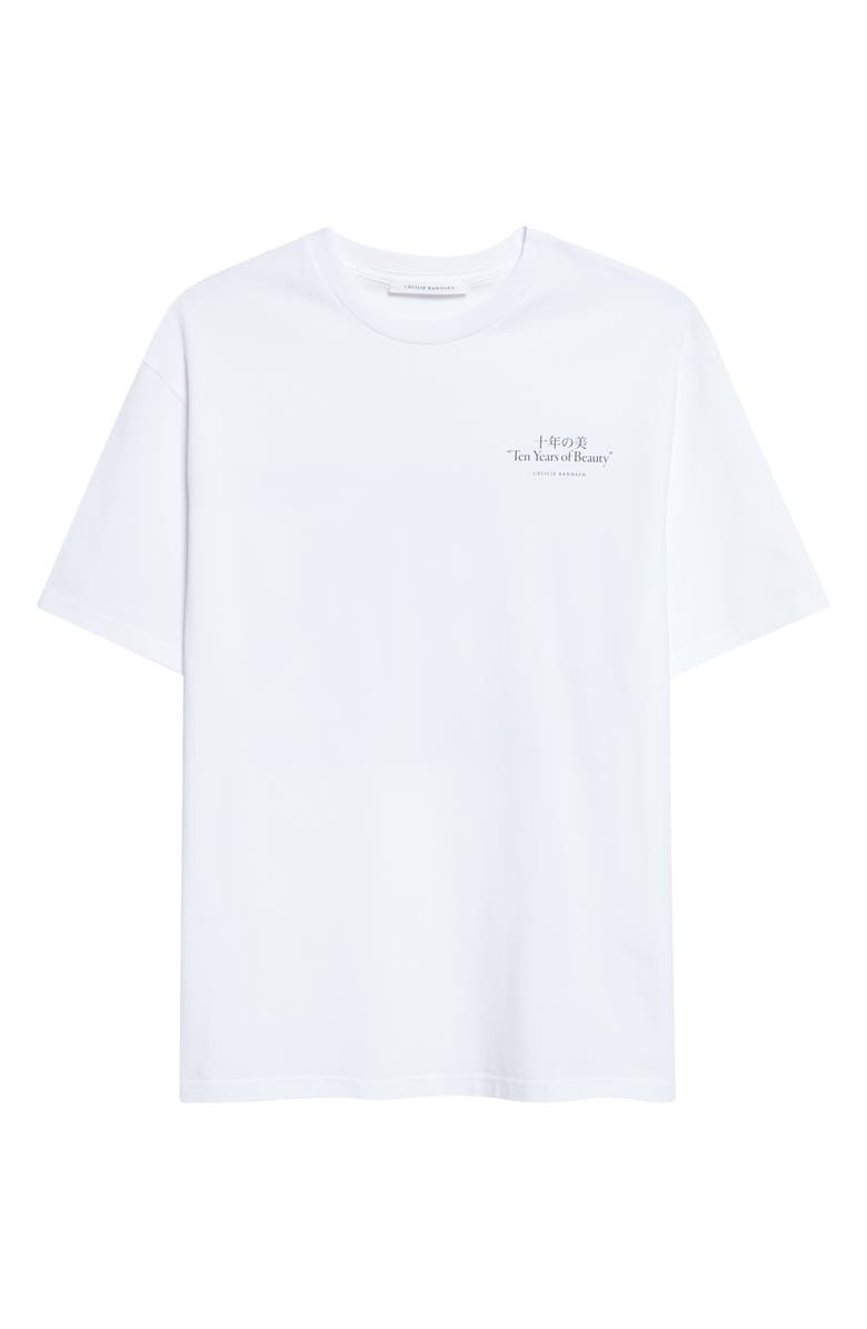 Cecilie Bahnsen Dorothy Graphic T-Shirt, Alternate, color, White / Black