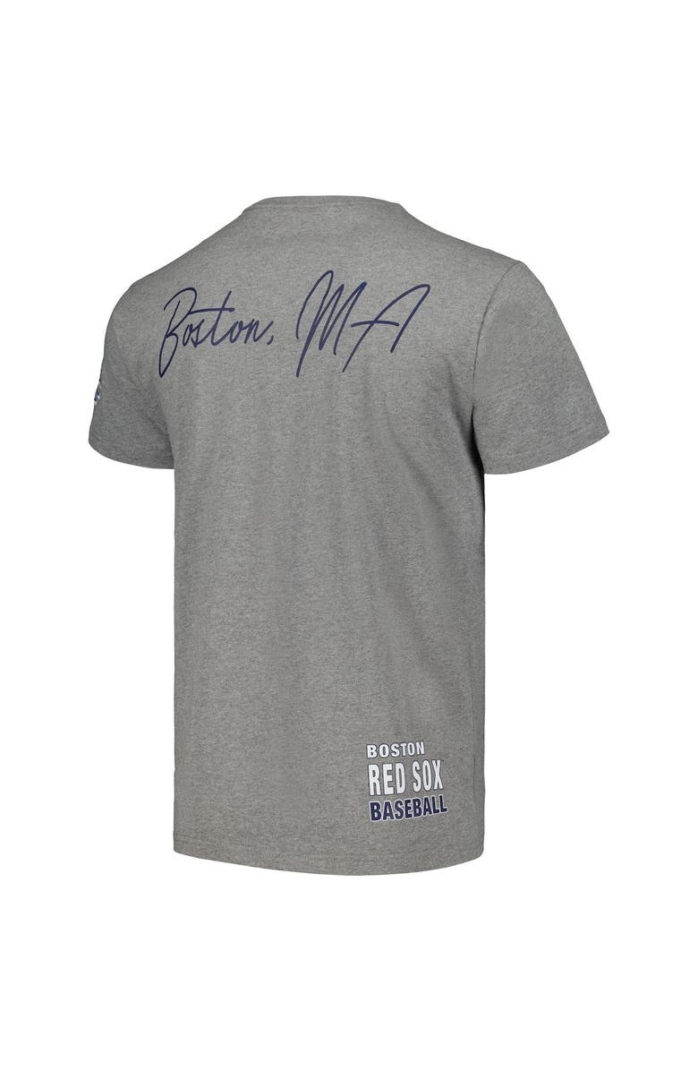 Mitchell & Ness Men's Mitchell & Ness Heather Gray Boston Red Sox Cooperstown Collection City Collection T-Shirt, Alternate, color, Heather Gray