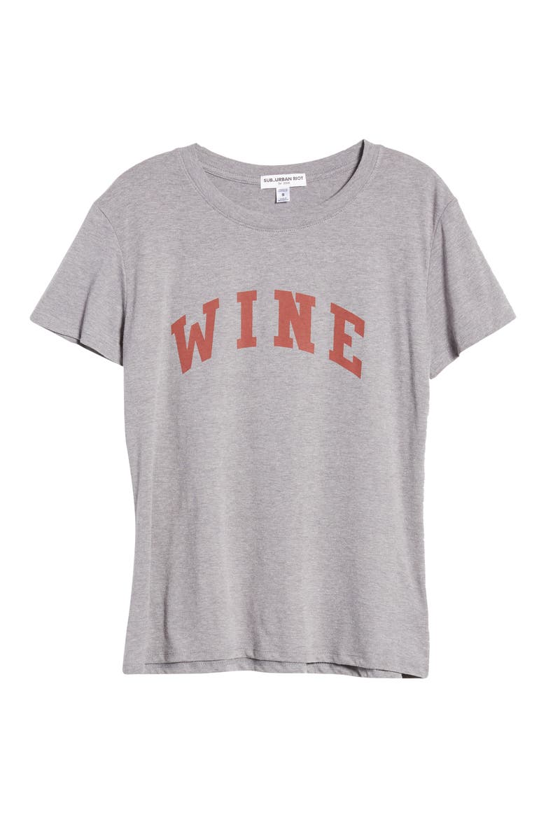 Wine Tee, Alternate, color, HEATHER GREY