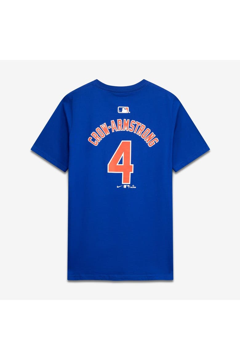 Youth Nike Pete Crow-Armstrong Royal Chicago Cubs Name & Number T-Shirt, Alternate, color, Royal