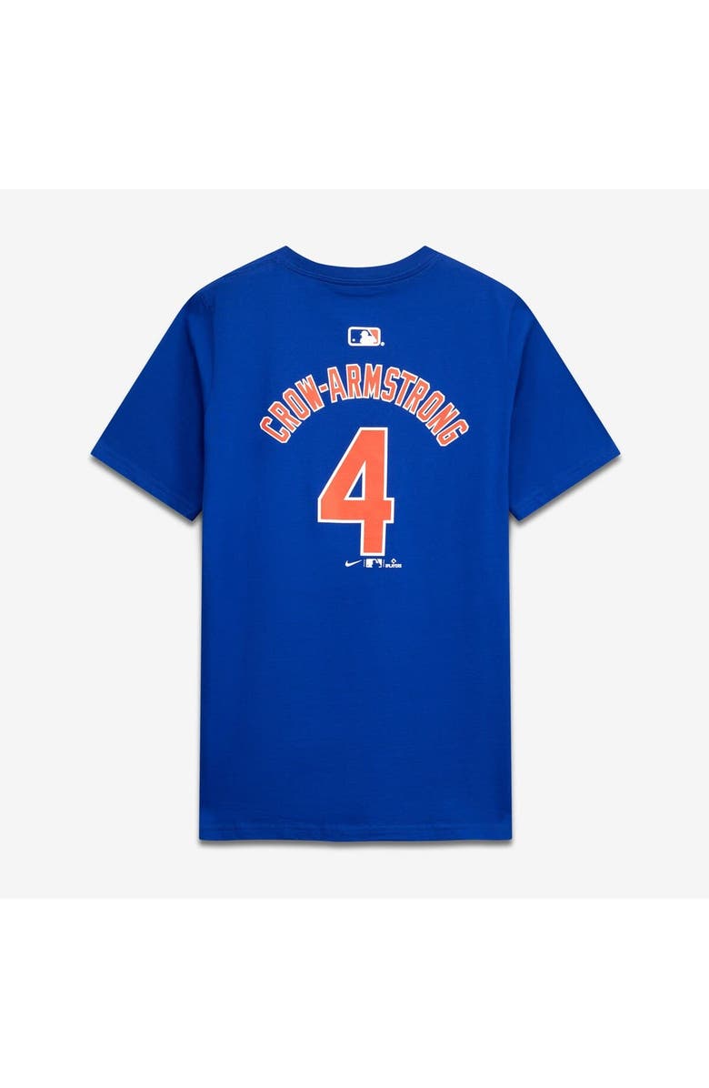 Nike Youth Nike Pete Crow-Armstrong Royal Chicago Cubs Name & Number T-Shirt, Alternate, color, Royal