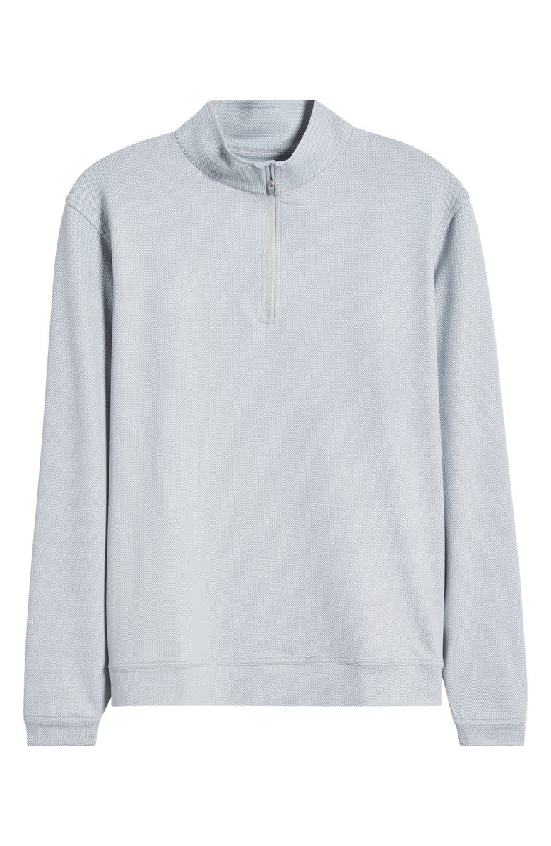 Peter Millar Perth Birdseye Performance Quarter Zip Pullover, Alternate, color, 
