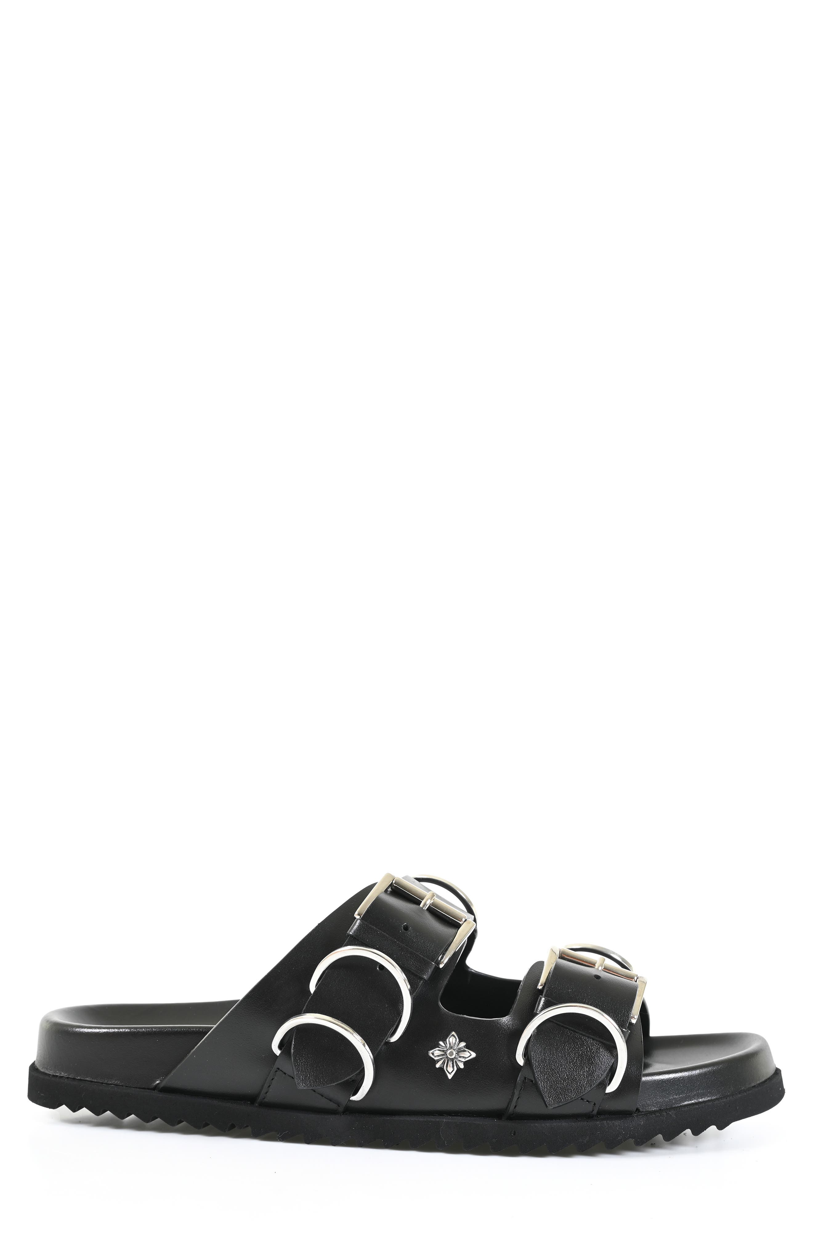 JOHN RICHMOND Two-Strap Sandal, Alternate, color, Black