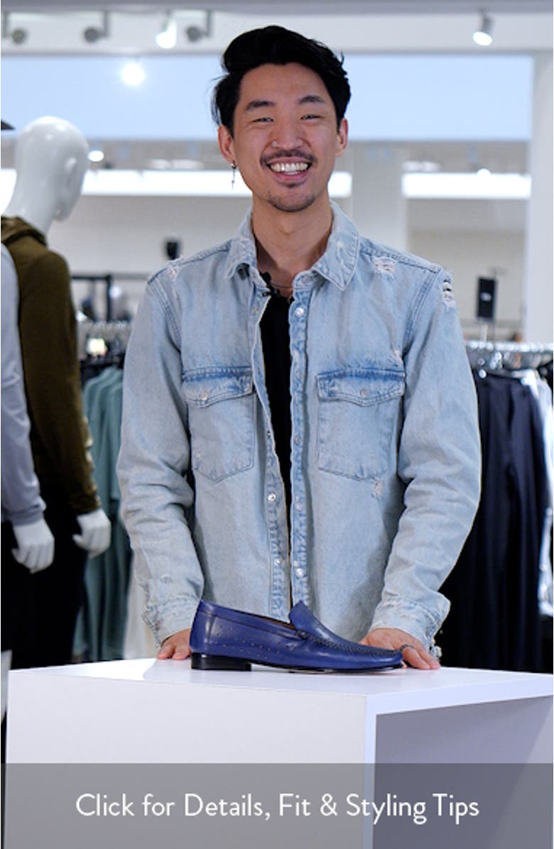 Perforated Moc Toe Loafer, sales video thumbnail