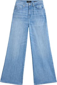 7 For All Mankind Lotta High Waist Ankle Wide Leg Jeans