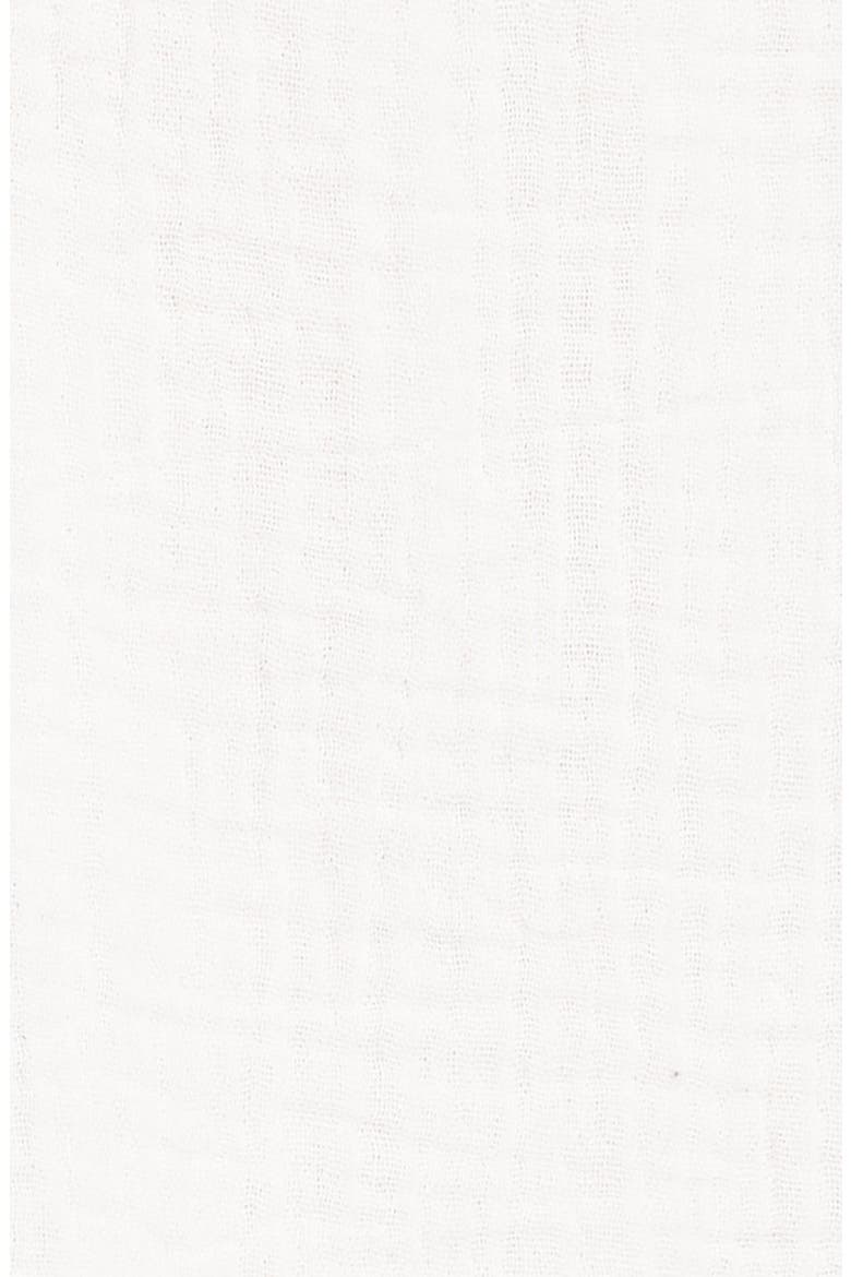 Easy Organic Cotton Gauze Slipdress, Alternate, color, WHITE
