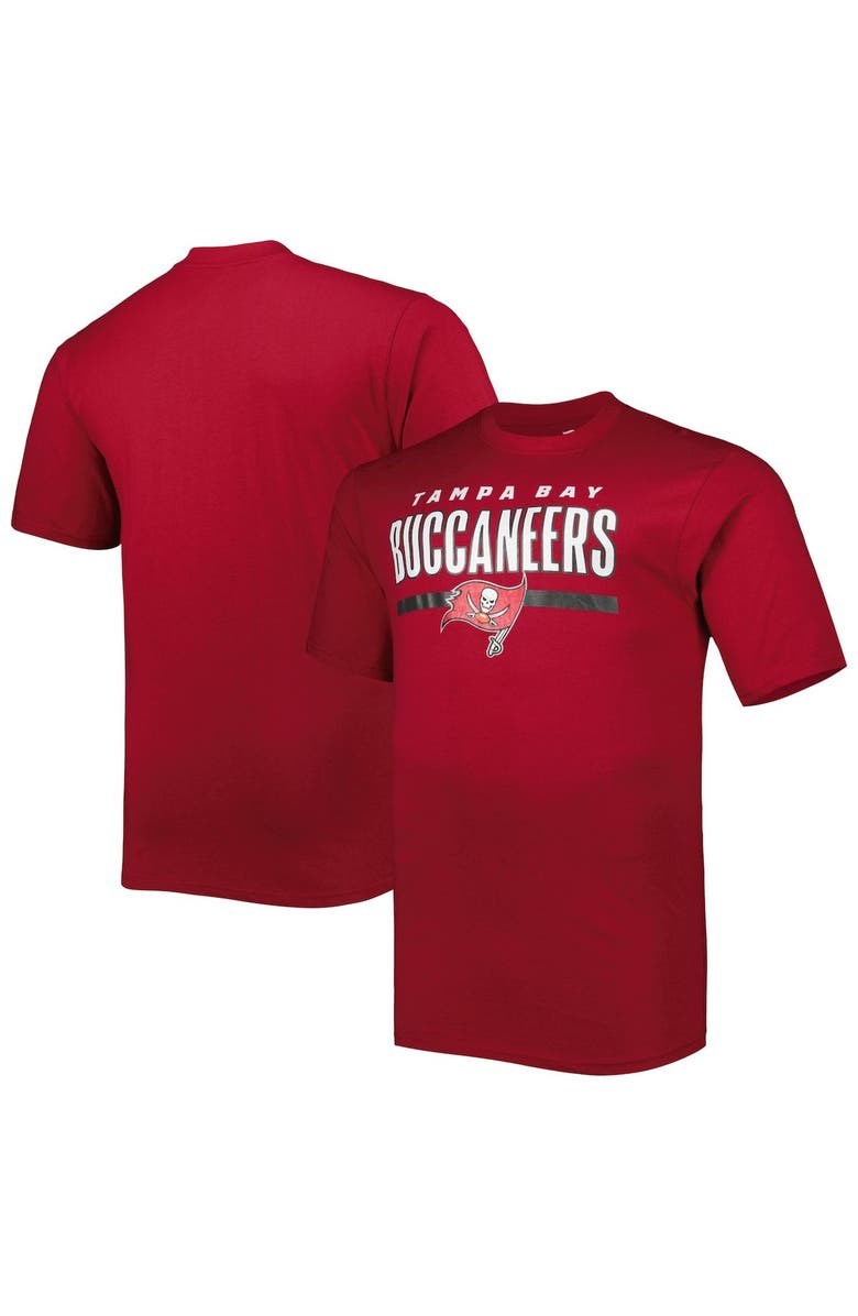 FANATICS Men's Fanatics Branded Red Tampa Bay Buccaneers Big & Tall Speed & Agility T-Shirt, Main, color,
