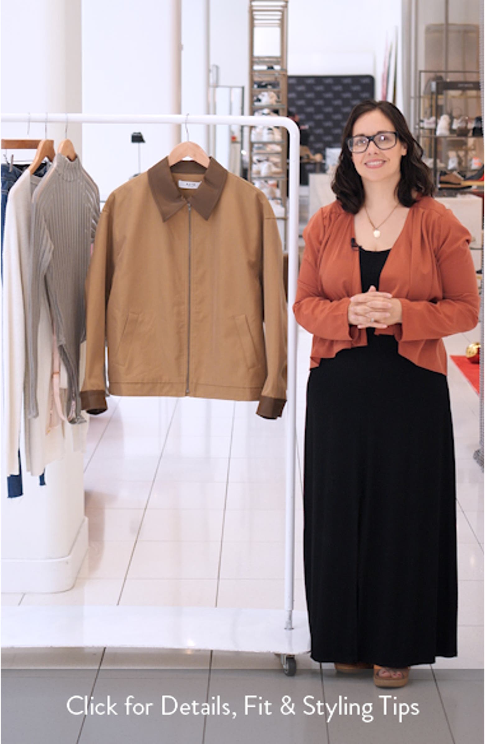 ASTR the Label Contrast Collar Jacket | Nordstromrack