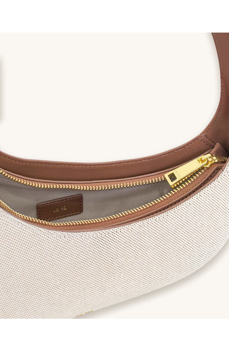 JW PEI Harlee Woven Canvas Shoulder Bag, Alternate, color, Brown Canvas