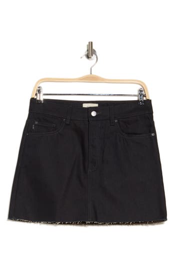 Dl1961 Alma Fray Denim Miniskirt In Eternity