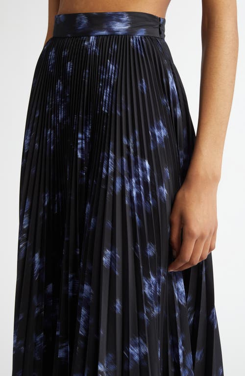 Michael Kors Pleated Circle Skirt In Multi