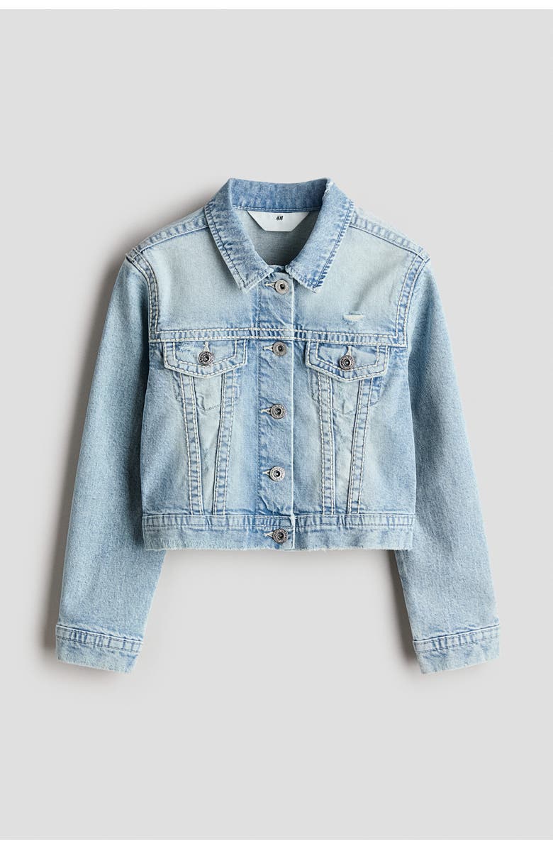 H&M Denim Jacket, Main, color, Light Denim Blue