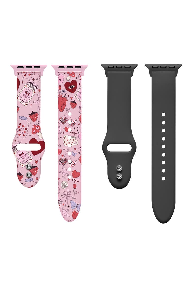 2-Pack Silicone Apple Watch® Watchbands, Main, color, ASSORTED