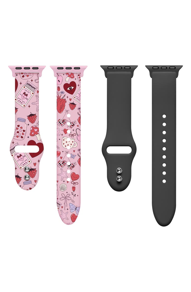 Posh Tech 2-Pack Silicone Apple Watch<sup>®</sup> Watchbands, Main, color, Assorted