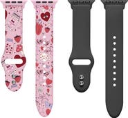 Posh Tech 2-Pack Silicone Apple Watch® Watchbands