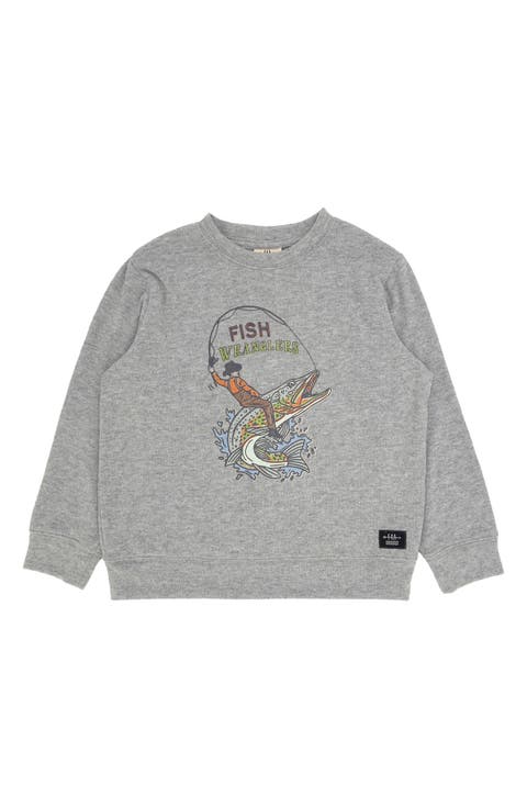 Kids' Fish Wrangler Hacci Knit Pullover