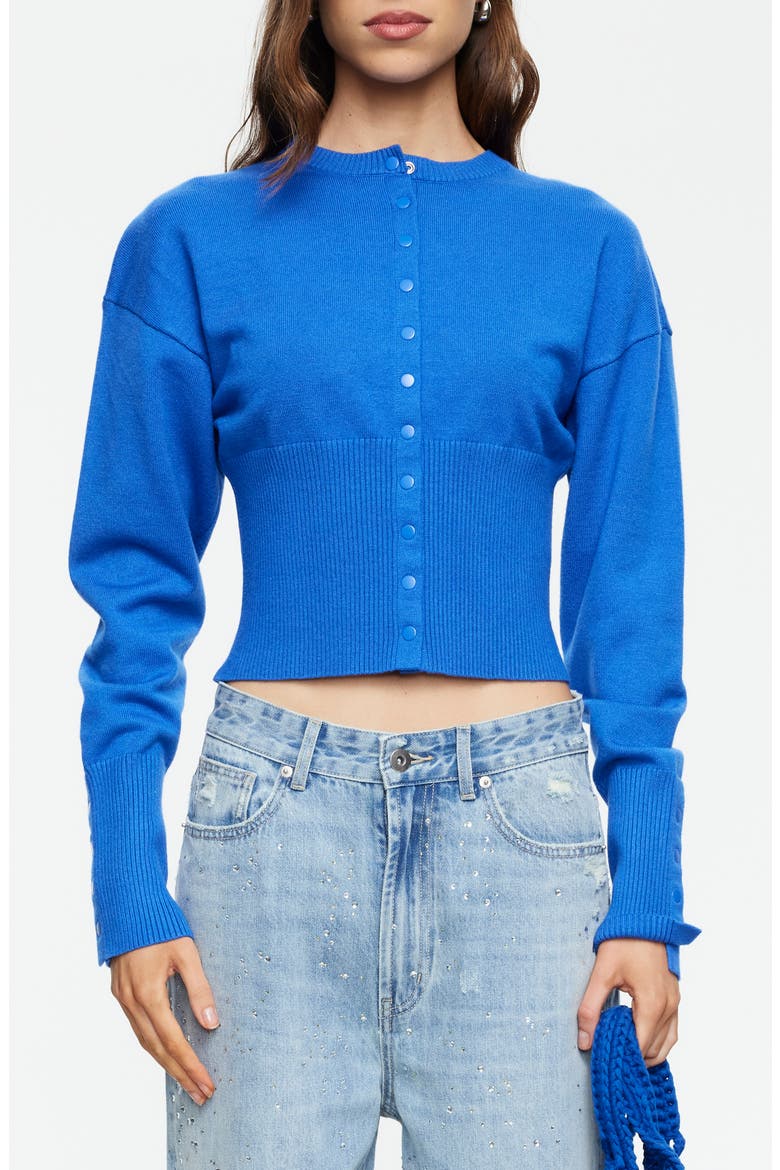 Head in the Clouds Crewneck Cardigan, Main, color, PERSIAN JEWEL