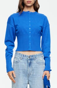 LIONESS Head in the Clouds Crewneck Cardigan