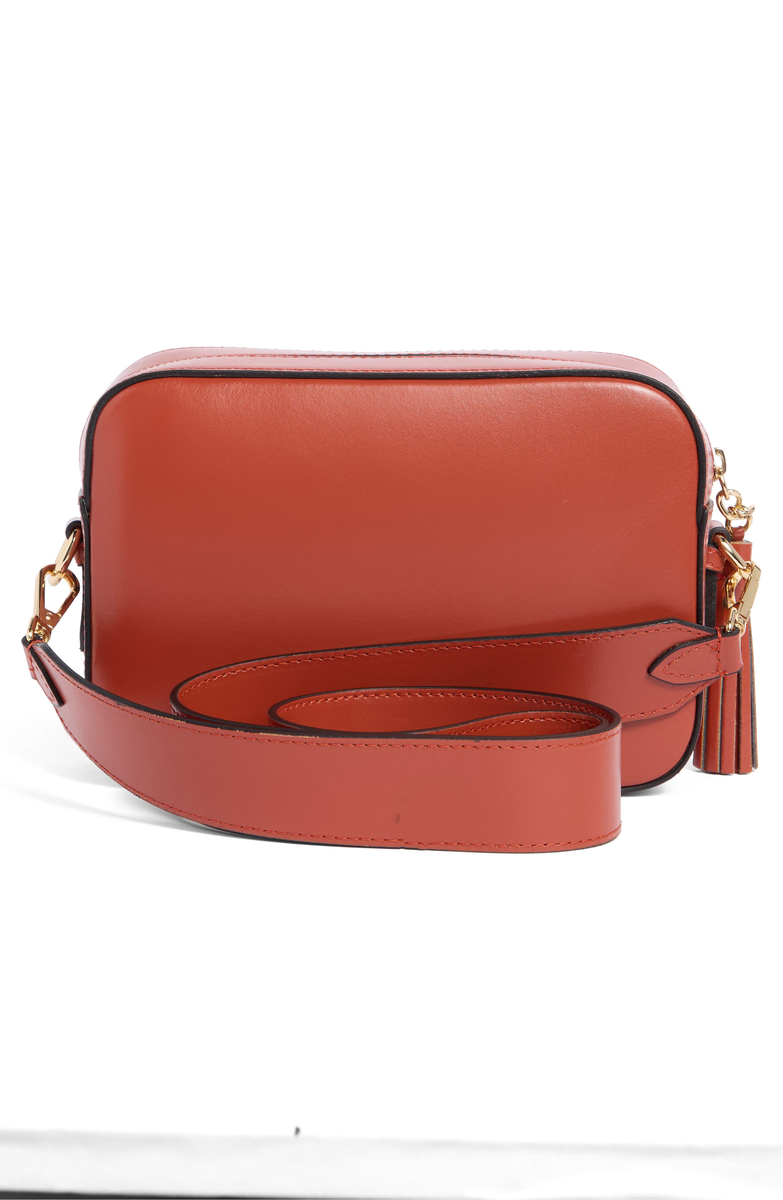 VALENTINO BY MARIO VALENTINO Babette Lavoro Camera Crossbody Bag, Alternate, color, Rust