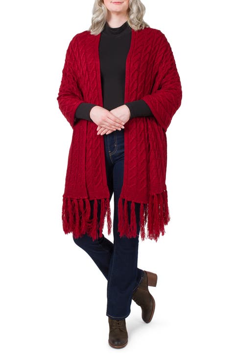 Oversize Cable Knit Scarf