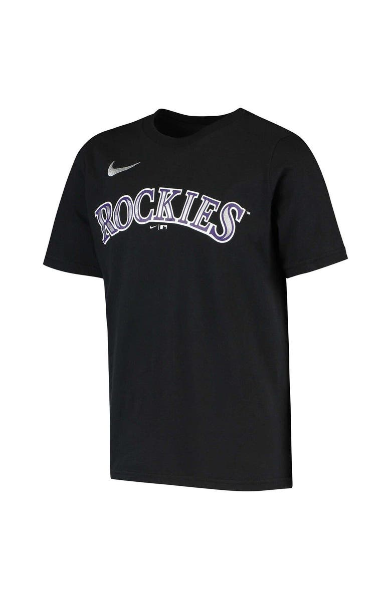 Nike Youth Nike Charlie Blackmon Black Colorado Rockies Player Name & Number T-Shirt, Alternate, color, Black