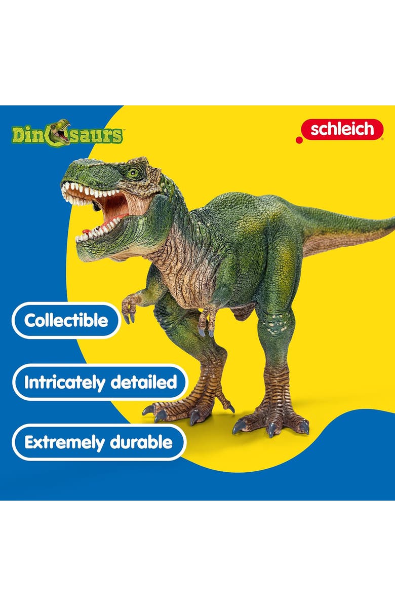Schleich 11" Tyrannosaurus Rex Dino Action Figure, Green, Alternate, color, Multicolored