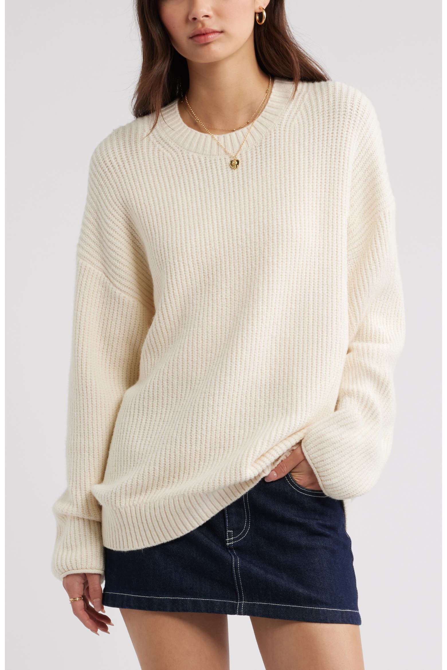 BP. Cozy Crewneck Sweater