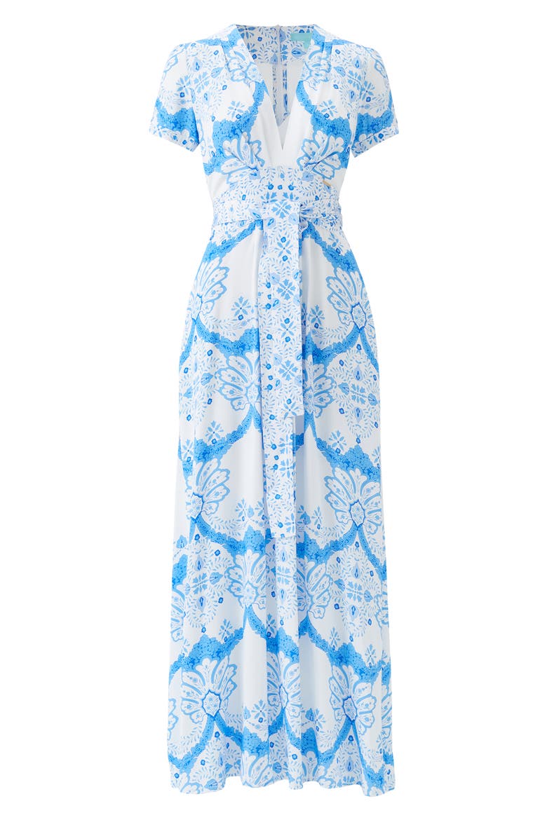 Lou Print Cover-Up Maxi Dress, Alternate, color, FLORIAN