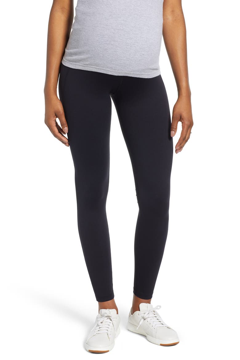 Maternity Leggings, Main, color, CAVIAR BLACK