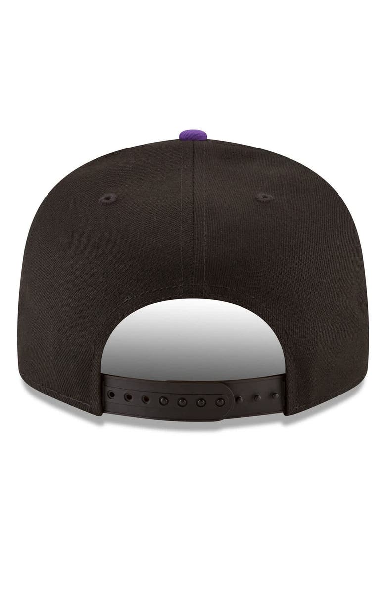 New Era Men's New Era Black Colorado Rockies Team Color 9FIFTY Snapback Hat, Alternate, color, Black