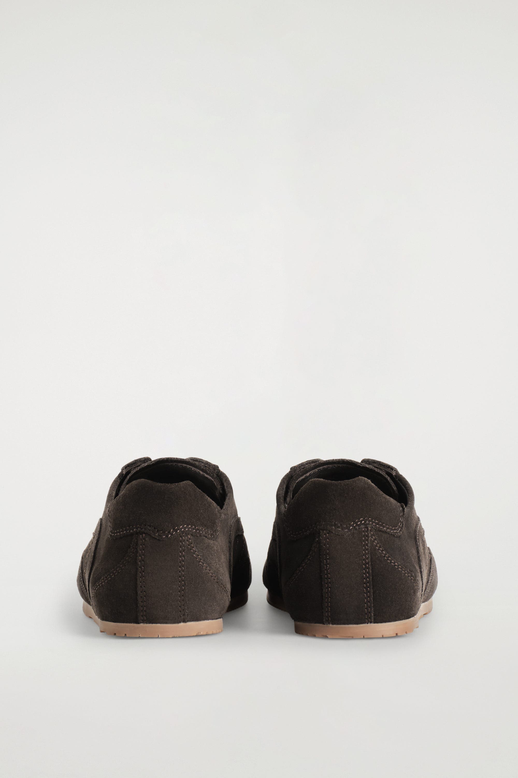 COS Minimal Leather Sneakers, Alternate, color, Dark Brown