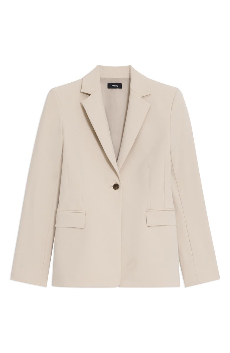 Theory Bistre Sculpt One-Button Blazer, Alternate, color, New Sand