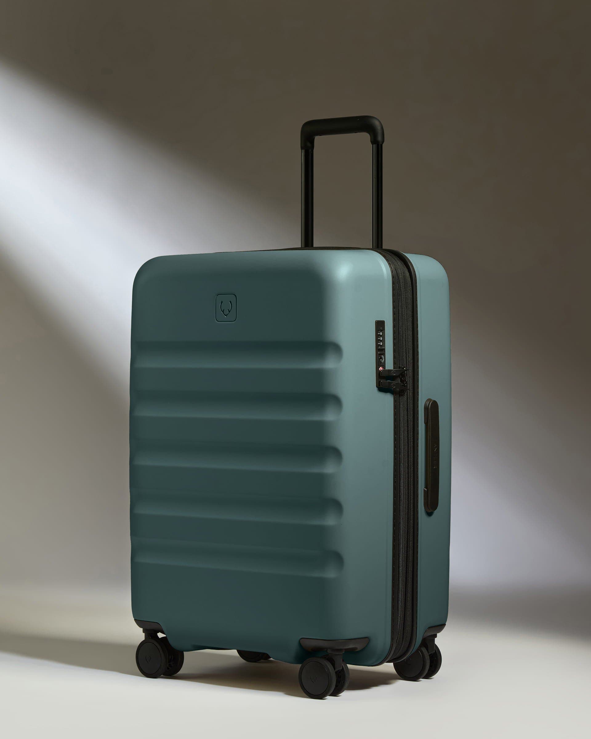 ANTLER Icon Stripe Medium Luggage, Main, color, Glade Blue