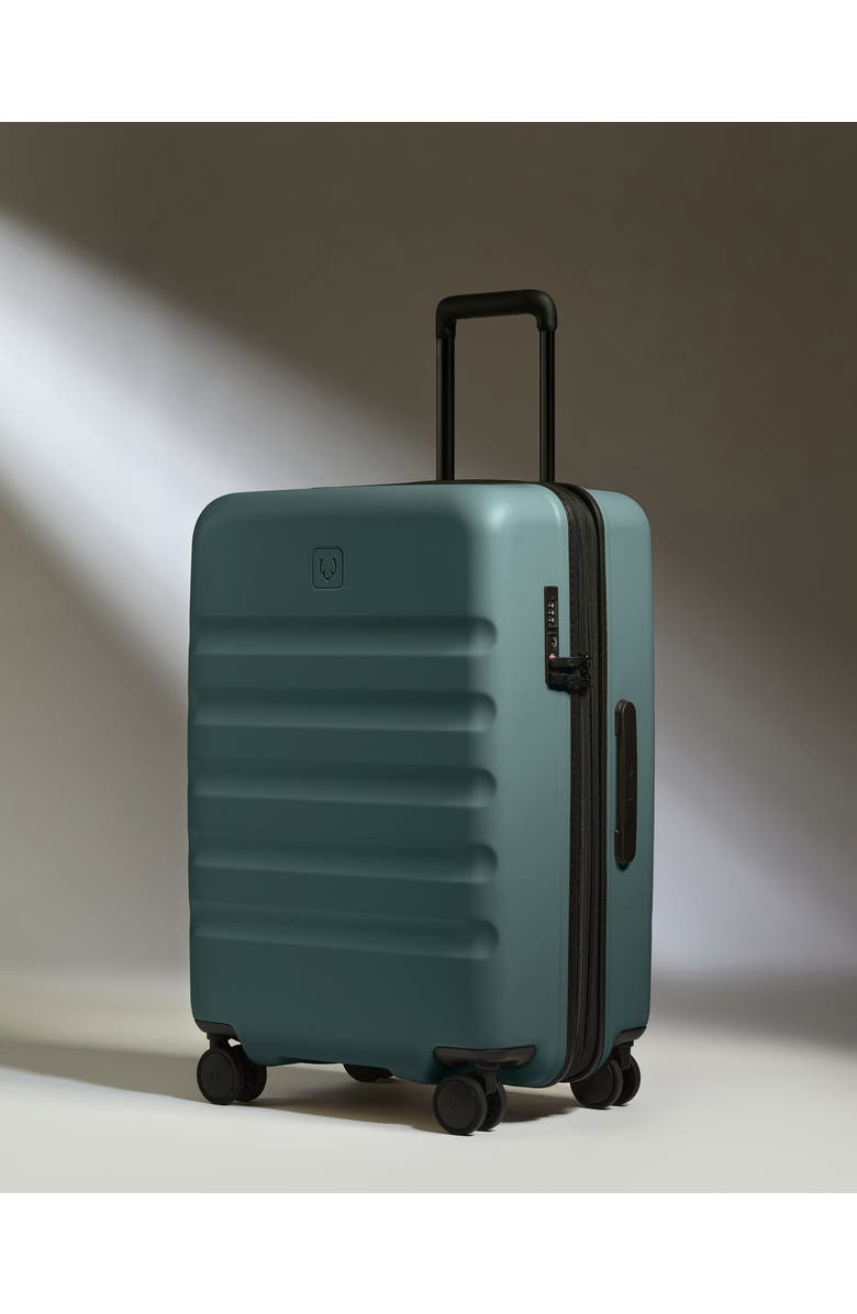 ANTLER Icon Stripe Medium Luggage, Main, color, Glade Blue