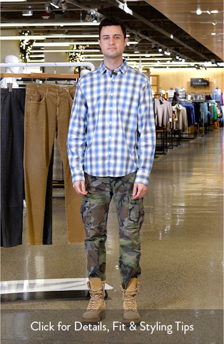 Bauer Ombré Check Flannel Button-Up Shirt, sales video thumbnail