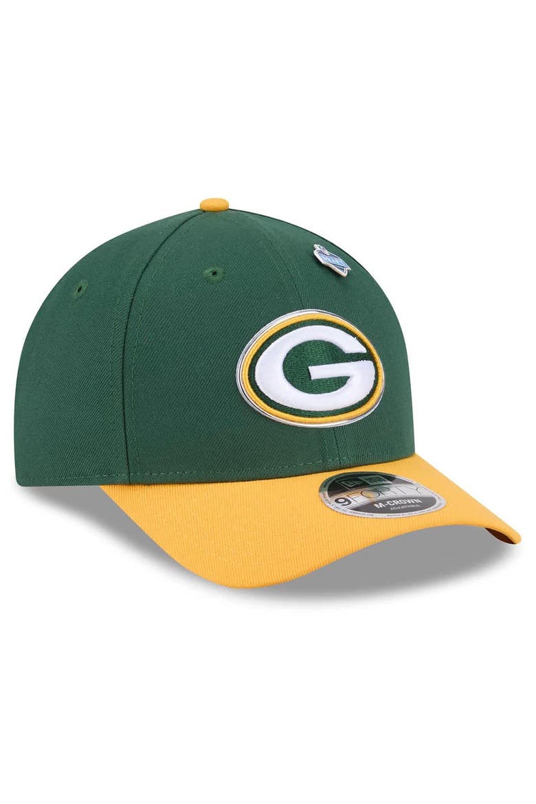 Men's New Era  Green/Gold Green Bay Packers 2026 NFL Draft 9FORTY M-Crown Adjustable Hat, Alternate, color, Green